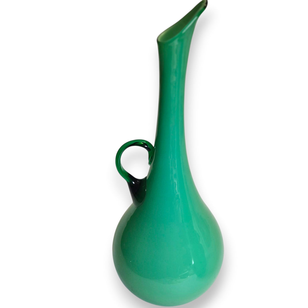 Empoli Vintage Sea Green Glass Jugs - Green
