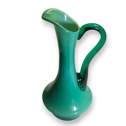 Empoli Vintage Sea Green Glass Jugs - Green