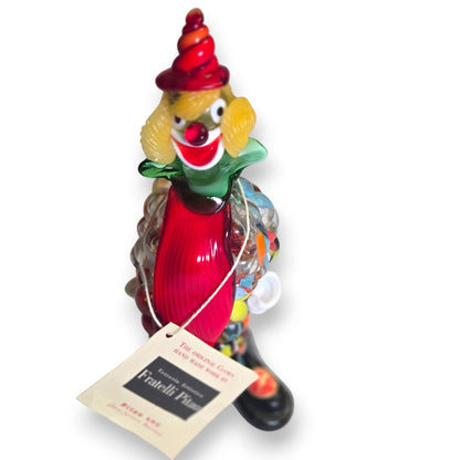 Fratelli Pitau Murano Vintage Grape Shape Glass Clown - Multi