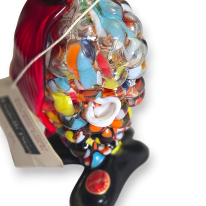 Fratelli Pitau Murano Vintage Grape Shape Glass Clown - Multi