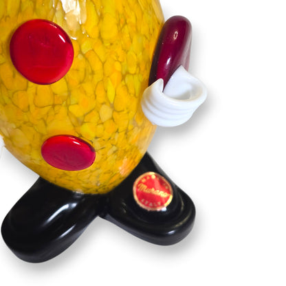 Fratelli Pitau Murano Vintage Lemon Glass Clown - Multi