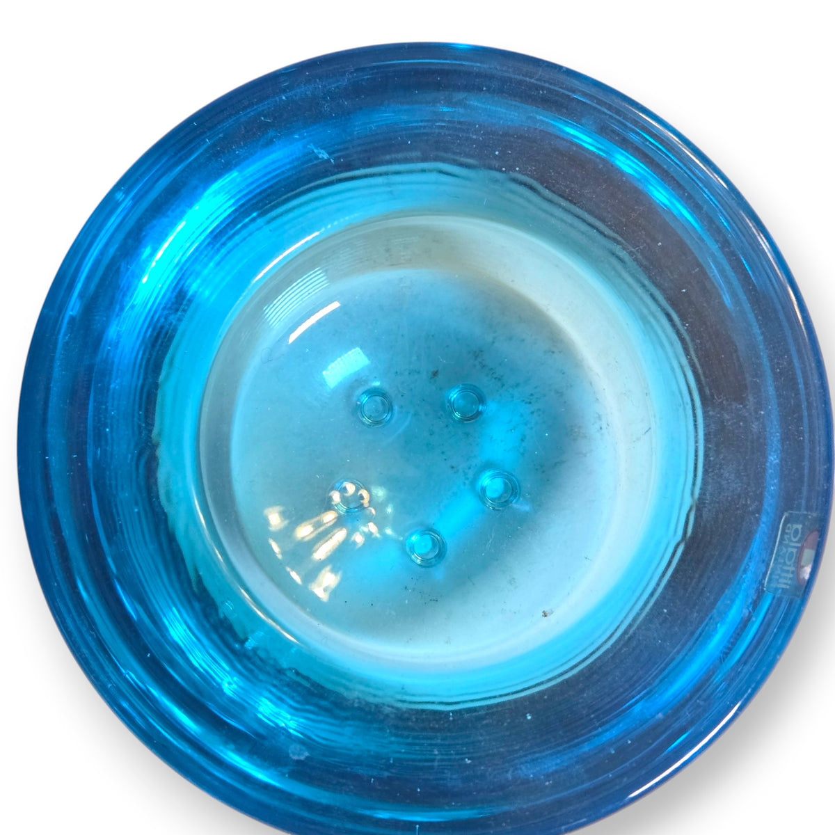 Riihimaen Lasi Blue Glass Bowls - Blue