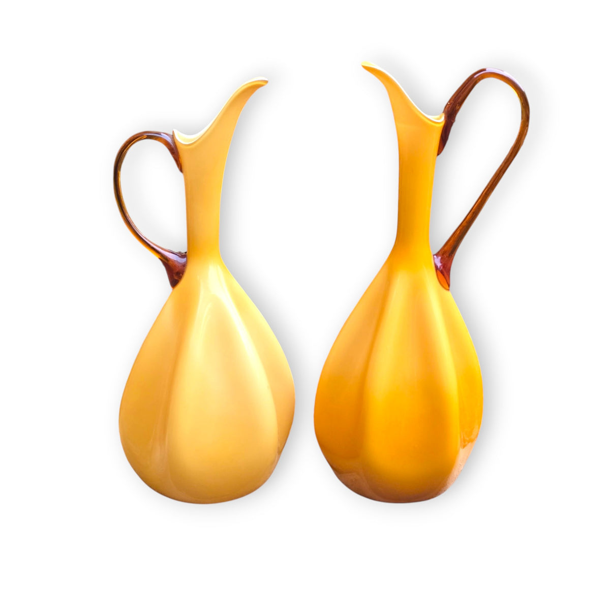 Empoli Vintage Butterscotch Glass Jugs - Butterscotch