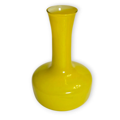 Empoli Vintage Lemon Yellow Glass Jug And Vase - Yellow