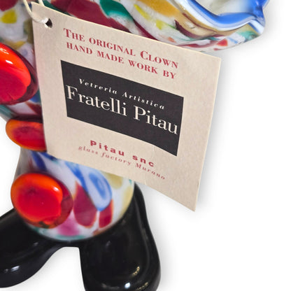 Fratelli Pitau Vintage Multicolour Murano Clown - Multi